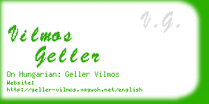 vilmos geller business card